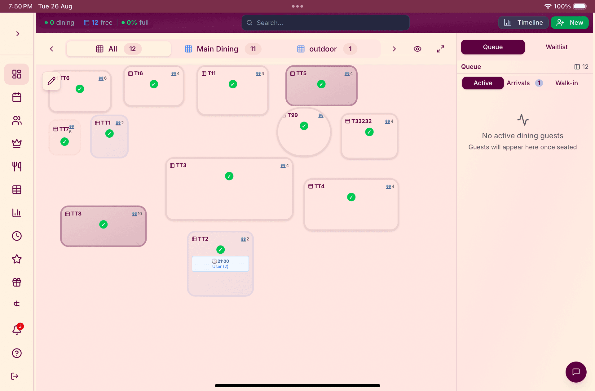 Plate Restaurant Manager App Interface